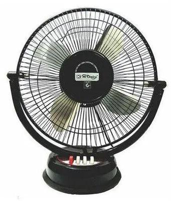 Hi-Choice Black Metal Electric Table Fan, Size : 12inch