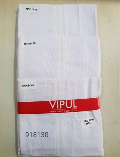 Plain Cotton Gents Handkerchiefs, Size : 18 X 18 Or 19 X 19 Inches