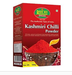 Kashmiri Chilli Powder, Size : 100gm