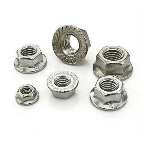 Stainless Steel Flange Nuts, Size : 3 Mm