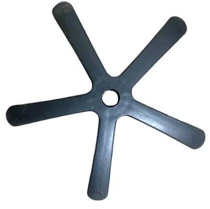 Black Plastic Chair Base, Shape : Round