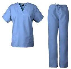 Cotton + Polyester Medical Scrub Set, Gender : Unisex