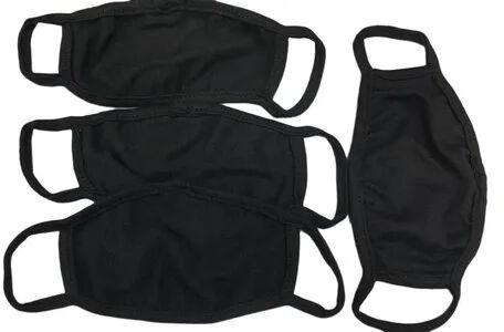 Cotton Face Mask, Color : Black