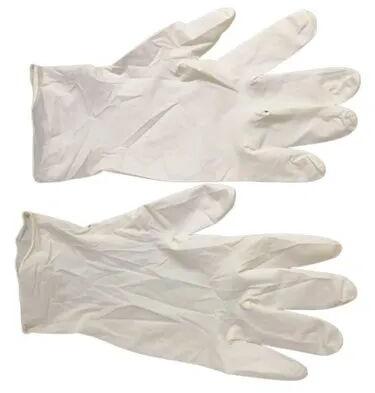 Nitrile Plain Hand Gloves, Color : White