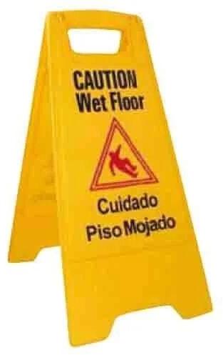 Plastic Floor Stand Warning Board, Width : 12 Inch