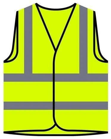 Plain Polyester Traffic Safety Vest, Size : M