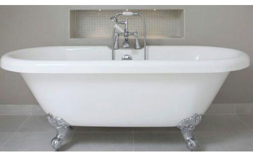 Plain Ceramic Bath Tub, Color : White