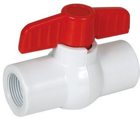 PVC Ball Valve, Color : White Red