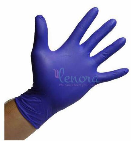 Lenora Non-Powdered Blue Nitrile Examination Gloves Free