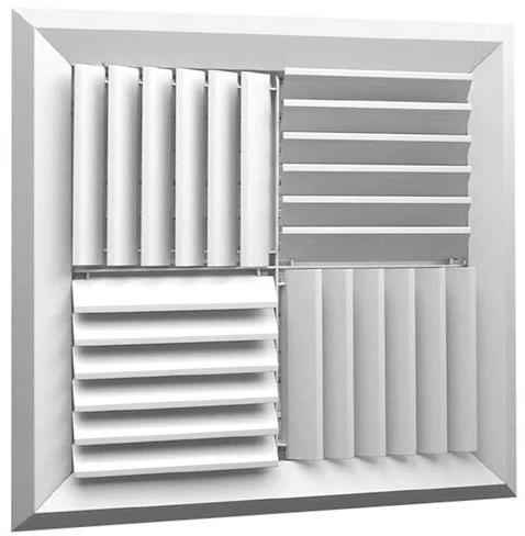 Metal - Aluminium 4 Way Air Diffuser, Size : Customized