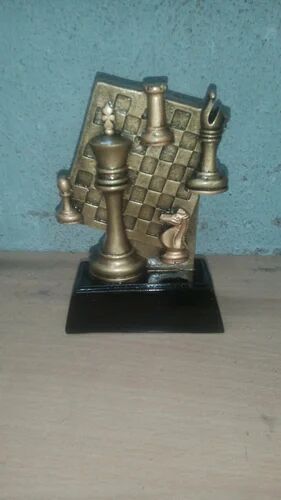 Brass Chess Trophy, Color : Golden (Gold Plated)