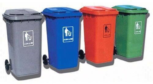 Plastic Garbage Bin, Color : Grey, Blue, Red Green