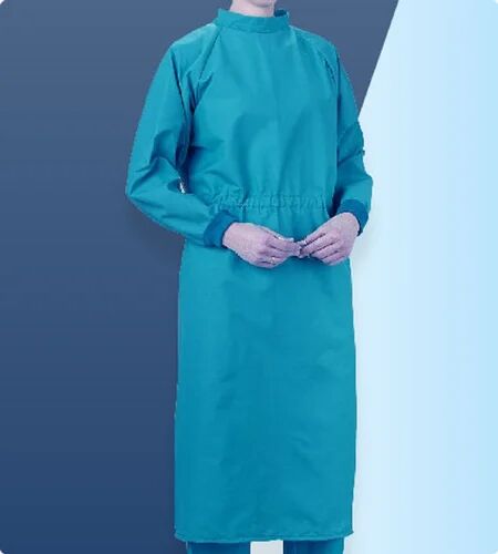 Non Woven Plain Surgical Gown, Color : Blue