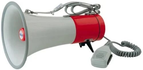 Red White Ahuja 12 V ABS Body Megaphone