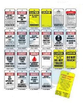 PVC Sheet Lockout Tags