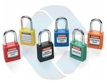 Safety Padlock, Color : Red, Blue, Yellow