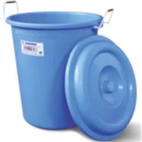 Round Plastic Storage Bucket, Color : Blue