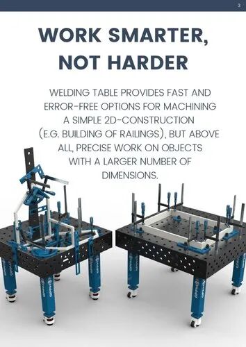 WELDING TABLE, Shape : Rectangular