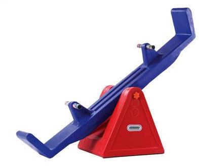 Plastic See Saw, For Indoor, Color : Red Blue