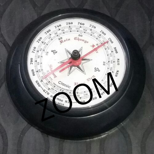 Zoom Aneroid Barometer, Color : Black