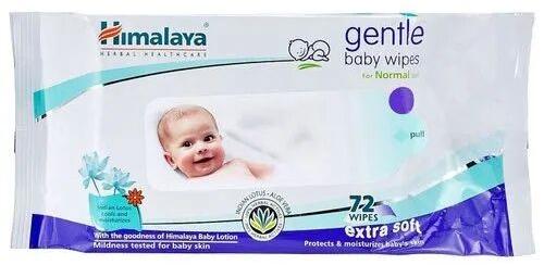 Cotton Himalaya Gentle Baby Wipes, Packaging Type : Packet