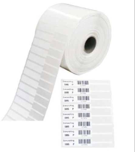 Plain Matte Lamination Paper 100x15mm Polyester Barcode Label, Packaging Type : Roll