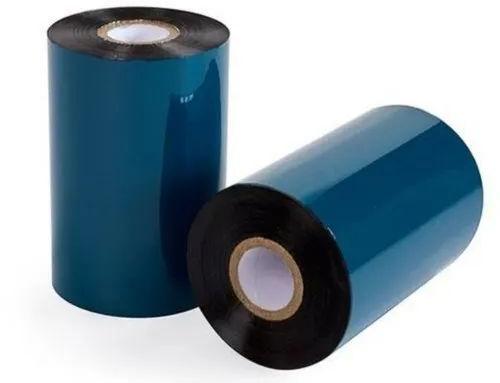 Plain 105x300mm Wax Ribbon, For Barcode Printing, Color : Black