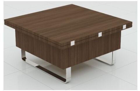 Dark Brown Square Wooden Dining Table, For Home