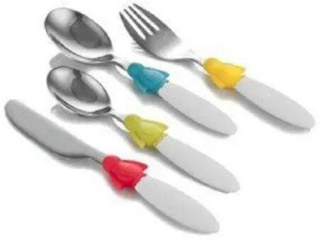 Stainless Steel Baby Cutlery Set, For Kitchen, Size : 4 - 5 Inch