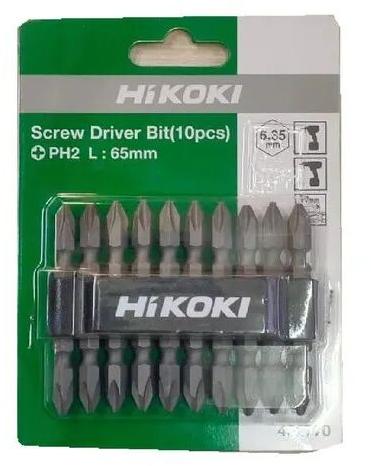 Hikoki Stainless Steel Screw Driver Bit, Length : 65 Mm