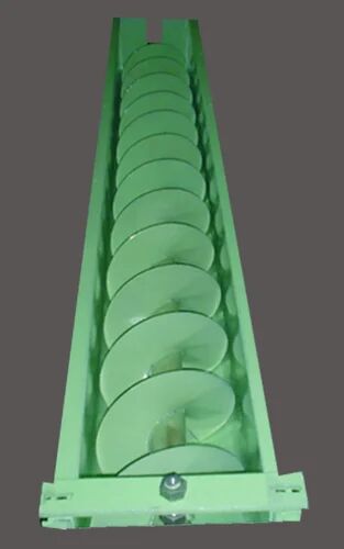 Carbon Steel Screw Conveyor, Color : Green