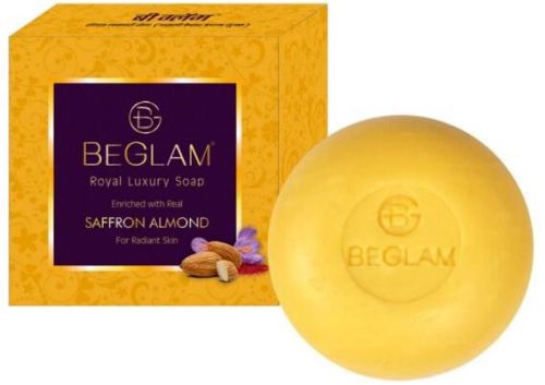 Beglam Saffron and Almond Soap, Packaging Type : Box