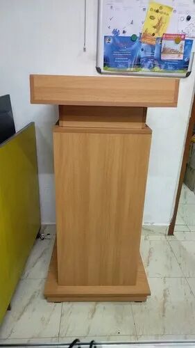 Wooden Podium, Color : Brown