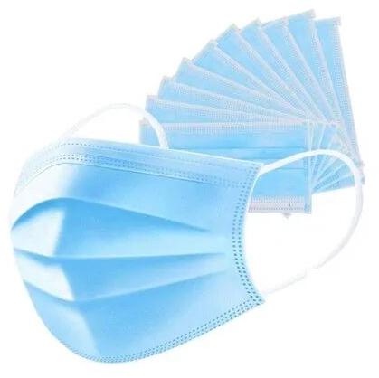 Blue Non-Woven 3 Ply Face Mask