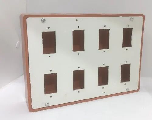 PVC Electrical Switch Board, Color : WHITE ORANGE