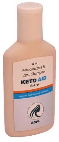 KETO AID Anti-Dandruff Shampoo, For Personal, Packaging Size : 60 Ml