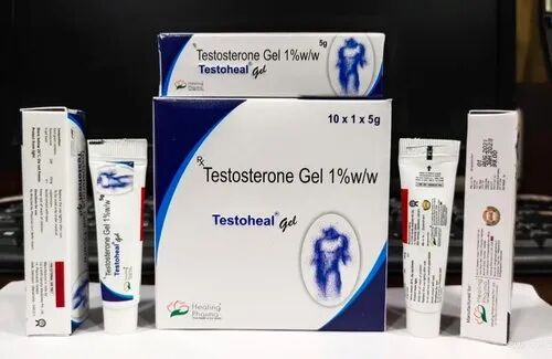 Testosterone Gel, Brand Name : Testoheal, Packaging Size : 10x1x5