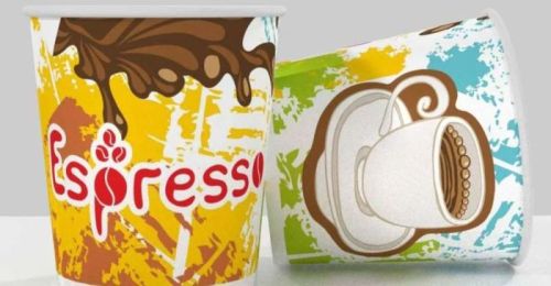 Round Plain 150ml Paper Cup, For Coffee, Cold Drinks, Tea, Technics : Machine Made