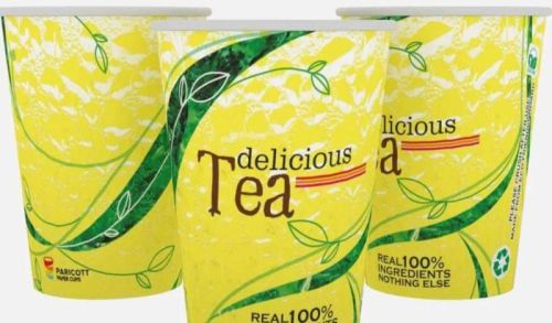 Round Plain 90ml Paper Cup, For Coffee, Cold Drinks, Tea, Technics : Machine Made