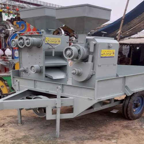 Grey 10-15kw 1000-2000kg Electric Tractor Operated Rice Mill, Automatic Grade : Automatic