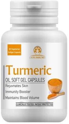 Turmeric Oil Capsules, Packaging Type : Bottle