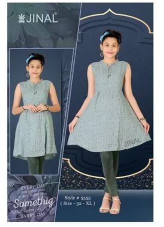 Jinal Printed Long Top, Occasion : Casual