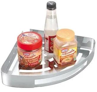 Lemon Triangle SS Corner Shelf, Size : 10*10