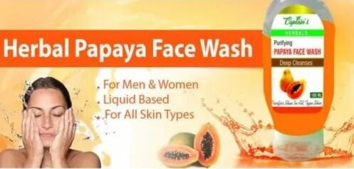 Herbal Papaya Face Wash, Packaging Size : 100 Ml