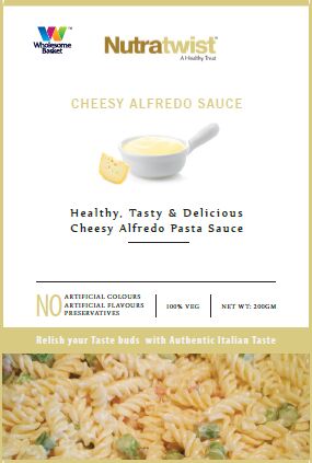 NutraTwist Pasta Sauces-cheese Alfredo, Packaging Type : 1kg In Aluminium Foil Bags