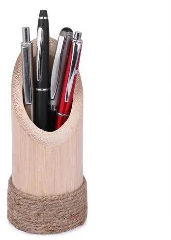 Bamboo Pen Stand, For Office