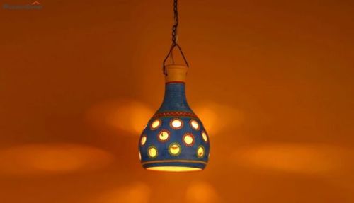 Wood Terracotta Pendant Lamp