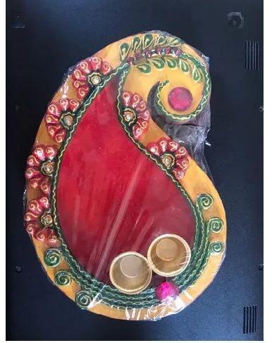 Wooden Pooja Thali