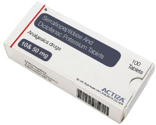 Serratiopeptidase And Diclofenac Potassium Tablets