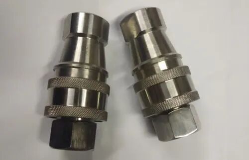 Cylindrical Mild Steel Hydraulic Quick Release Coupling